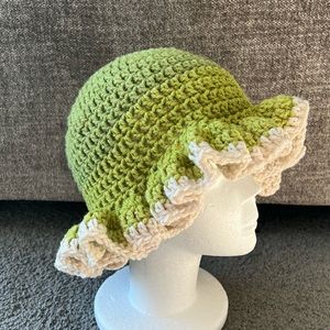 Handmade crochet Ruffle Hat